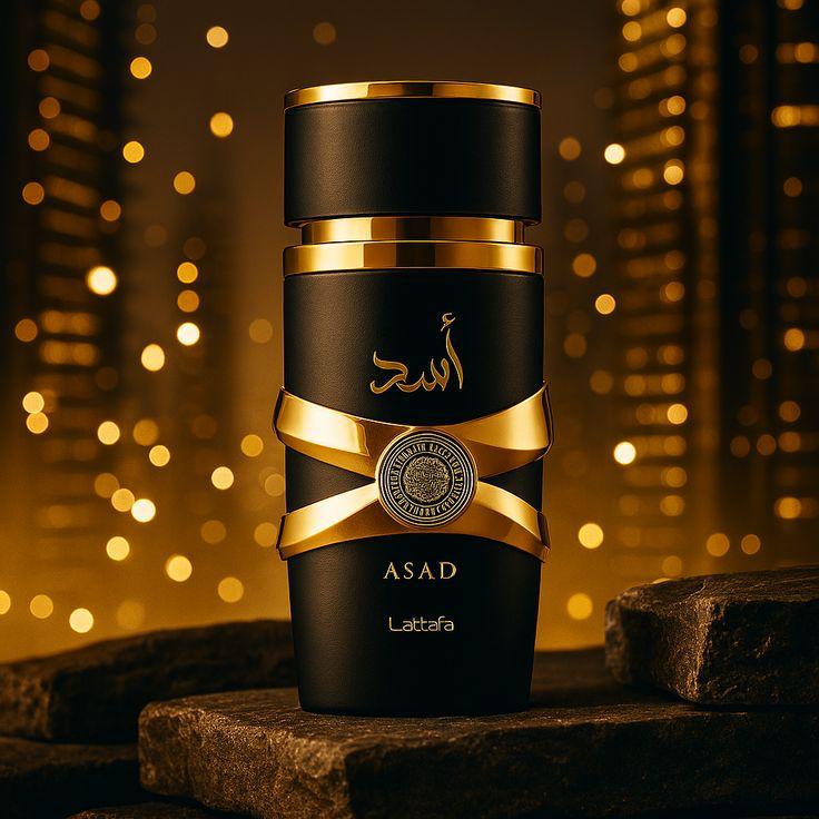 Lattafa Asad Parfum de luxe longue durée Parfum rafraîchissant Oud et Musc 100 ml Unisexe 100.0 g
